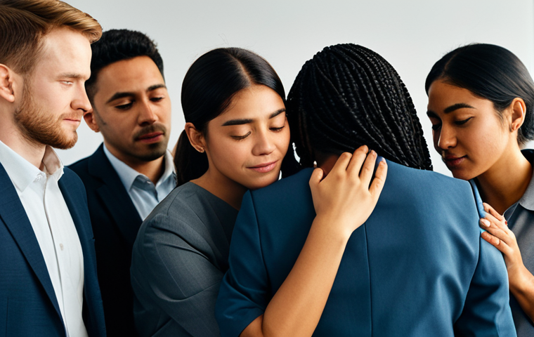 건강코칭 직무에 필요한 소프트 스킬 - **Empathetic Connection:** "A diverse group of people participating in a workshop, fully clothed in ...