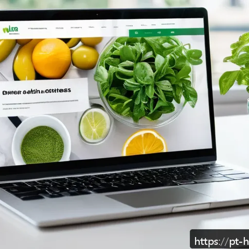 건강코칭 신규 고객 확보 방법 - A modern, sleek digital workspace featuring a health coach&rsquo;s website displayed on a laptop and smart...